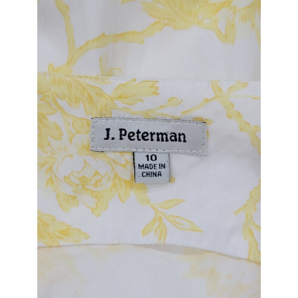 J. Peterman Women's Vintage Toile De Juy Sleeveless Cotton Midi Dress Size 10 - Picture 15 of 16